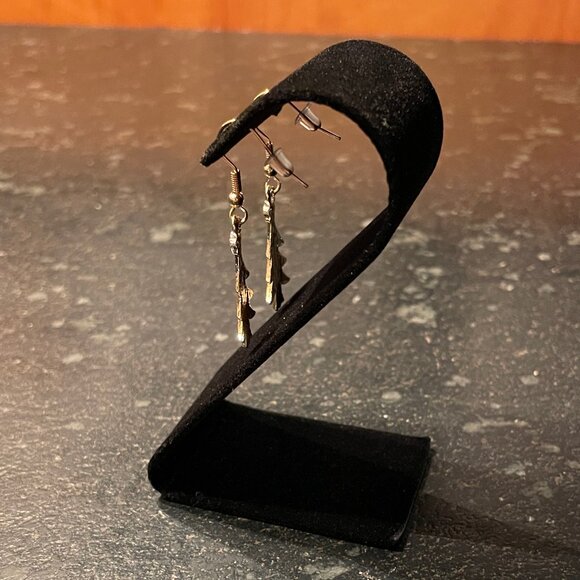 Christmas Tree Dangle Earrings (NWOT) - Picture 5 of 6